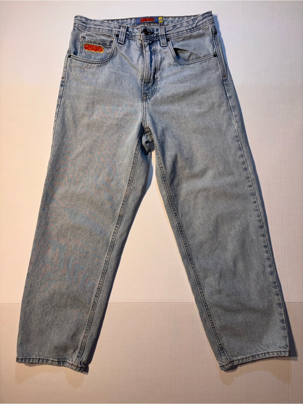 Vtg Empyre Relaxed Loose Fit 90’s Y2K Skater Light Wash Blue Denim Jeans Sz 30